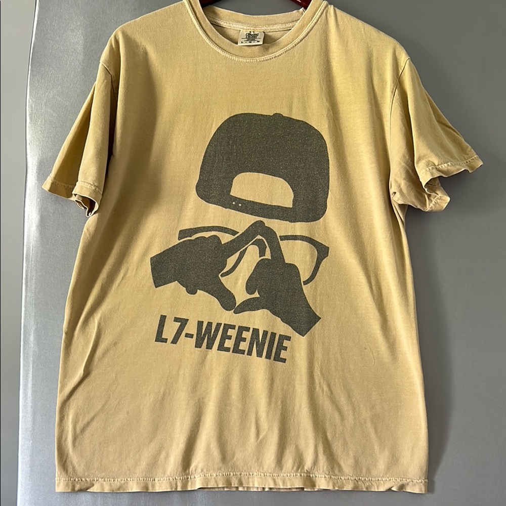 L7-Weenie Tan Graphic T-Shirt